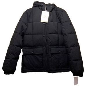 ZeroXposur Hooded Jacket‎ Black ThermoCloud Puffer Bender Quilted Coat Men S NWT
